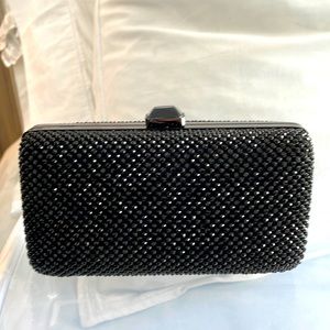 Sondra Roberts evening embellished clutch black. Excellent condition